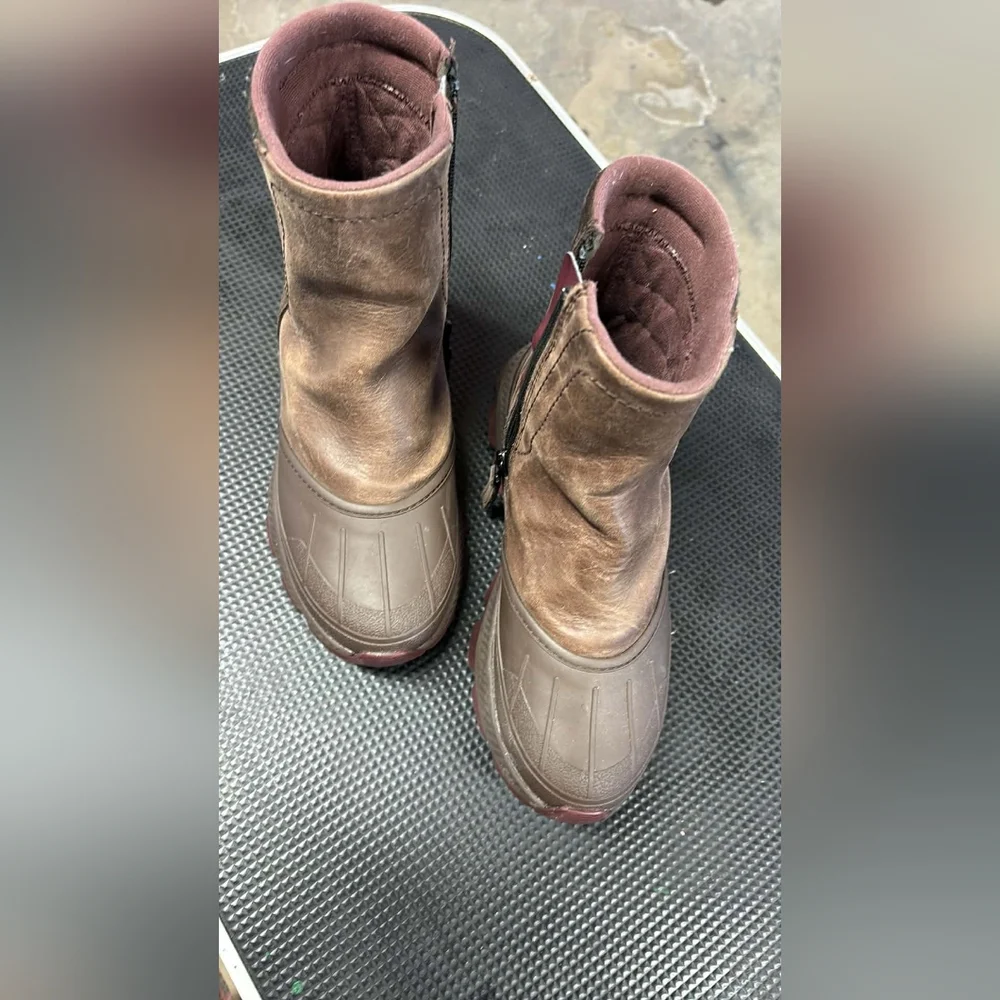 L.L. Bean Brown Winter &‎ Rain Storm Chaser Leather Upper Utility Boots